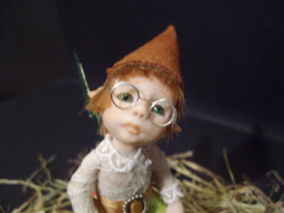 Baby Faerie Elf Tippy the apprentice Tailor and the needle in the haystack